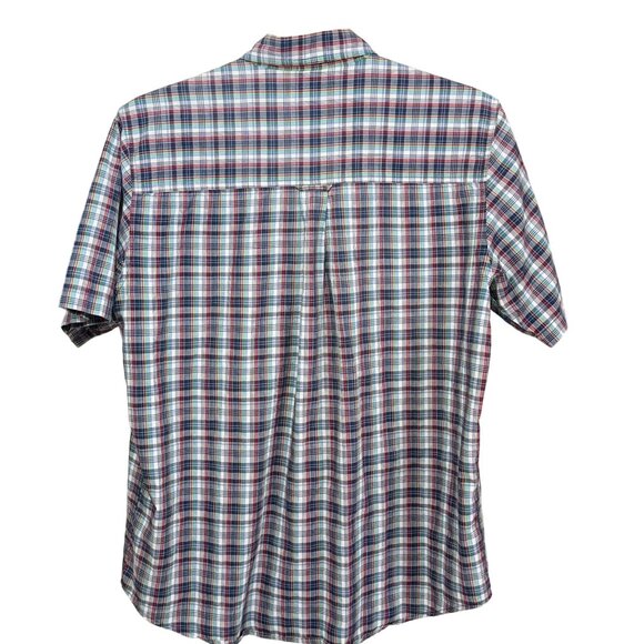 Chaps Men’s XL Plaid Short Sleeve Button-Down Shirt Multicolor Classic Fit - Picture 2 of 7